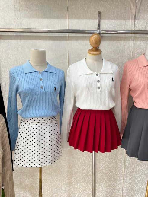 Polo Collar Long Sleeve